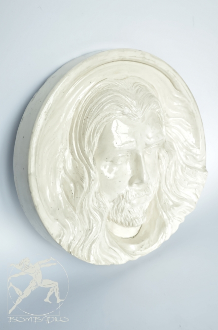 Stylowa oryginalna rzeźba Jezusa twarz Chrystusa. Sklep internetowy Bomobadilo