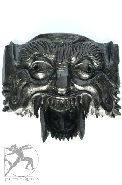 Ręcznie rzeźbiona maska twarz demona z grafitu. Sklep internetowy Bombadilo